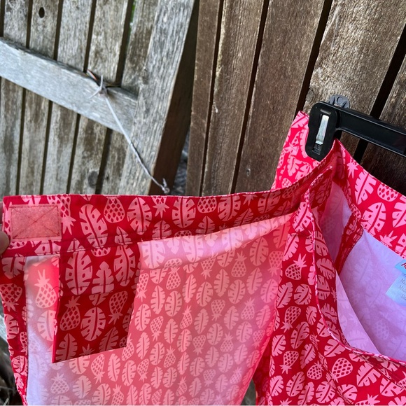 Rip Skirt Hawaii Cover Up Activewear Wrap Skirt In Red & Pink Sz S - Picture 6 of 13